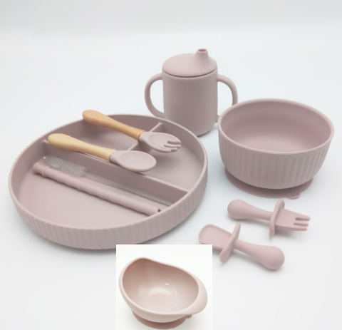 The Ultimate "No Spill" Silicone Feeding Set