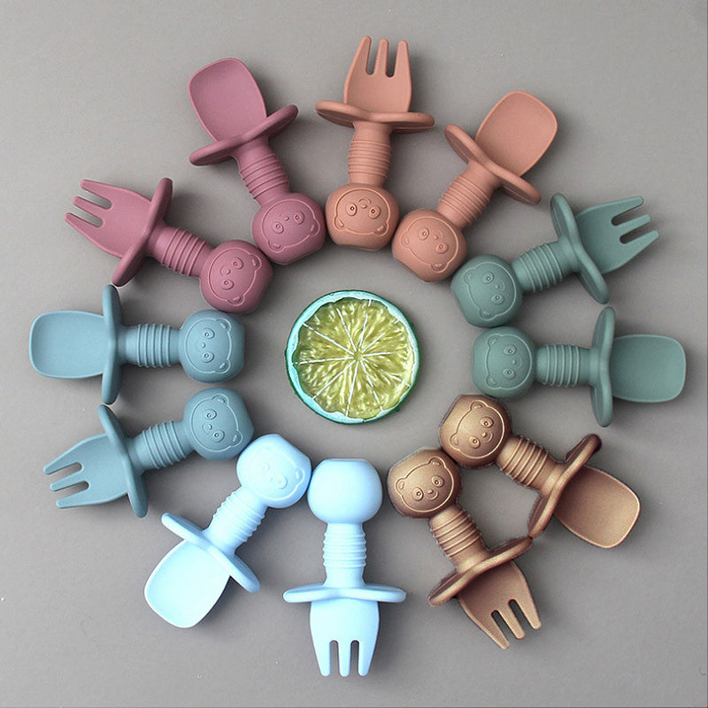 Silicone Baby Utensils- Set of 2